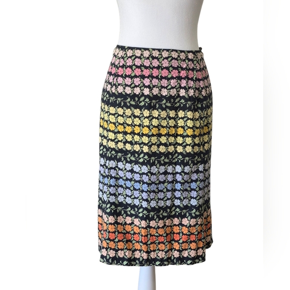 Harolds Fully Lined Floral Patterned Multi Colored Women's Skirt Size 12 - Picture 6 of 8